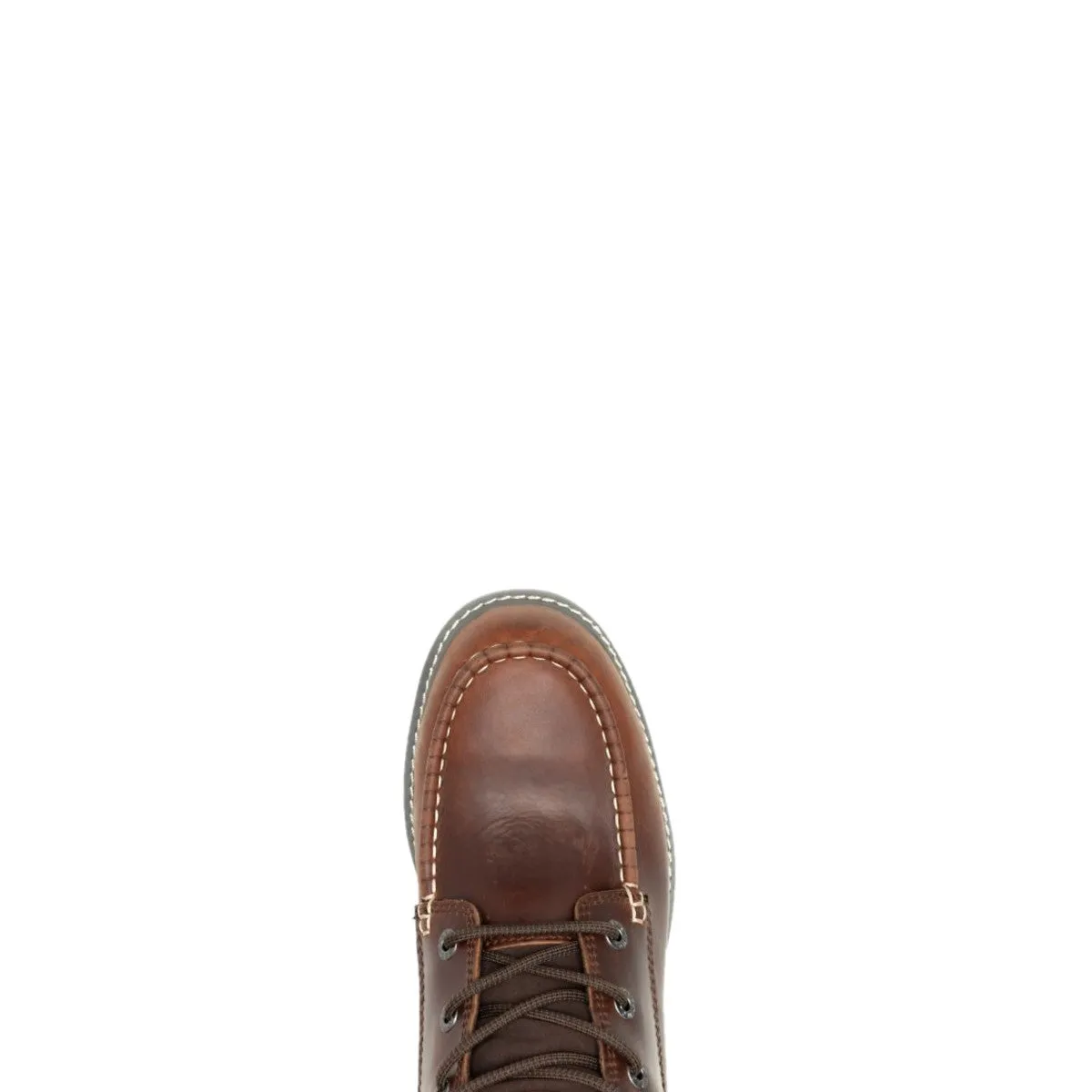 WOLVERINE W230056-EW TRADE WEDGE 6'' MOC TOE WP MN'S (Extra Wide) Rust Leather Work Boots