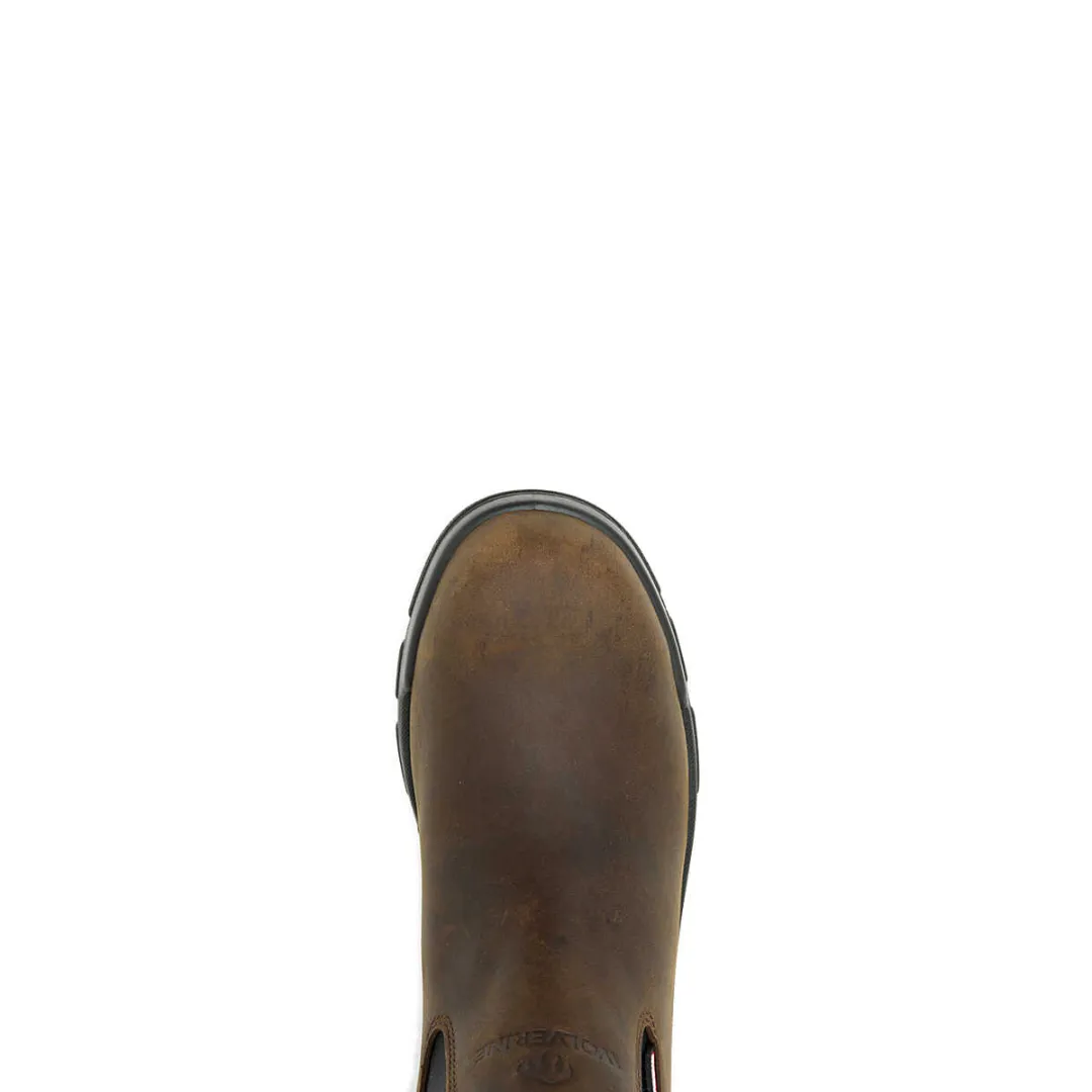 WOLVERINE W240028-EW DURASHOCK SR ICON 5'' ROMEO WP MN'S (Extra Wide) Dark Brown Leather Work Boots