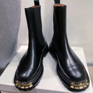 Women British Style Short-Tube Boots Thick-Soled Martin Boots