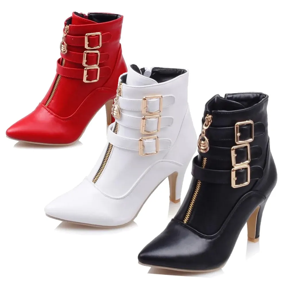 Women's Red Ankle Boots