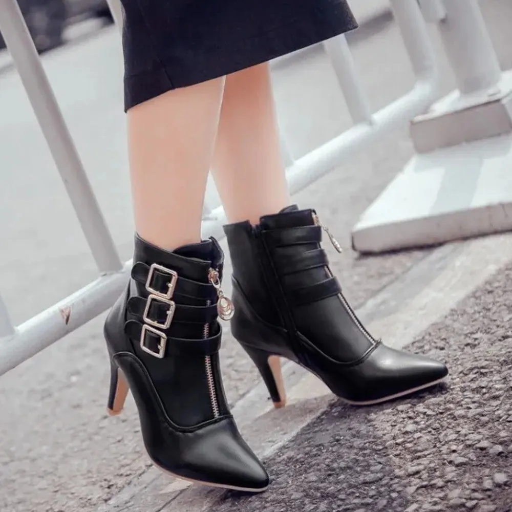 Women's Red Ankle Boots
