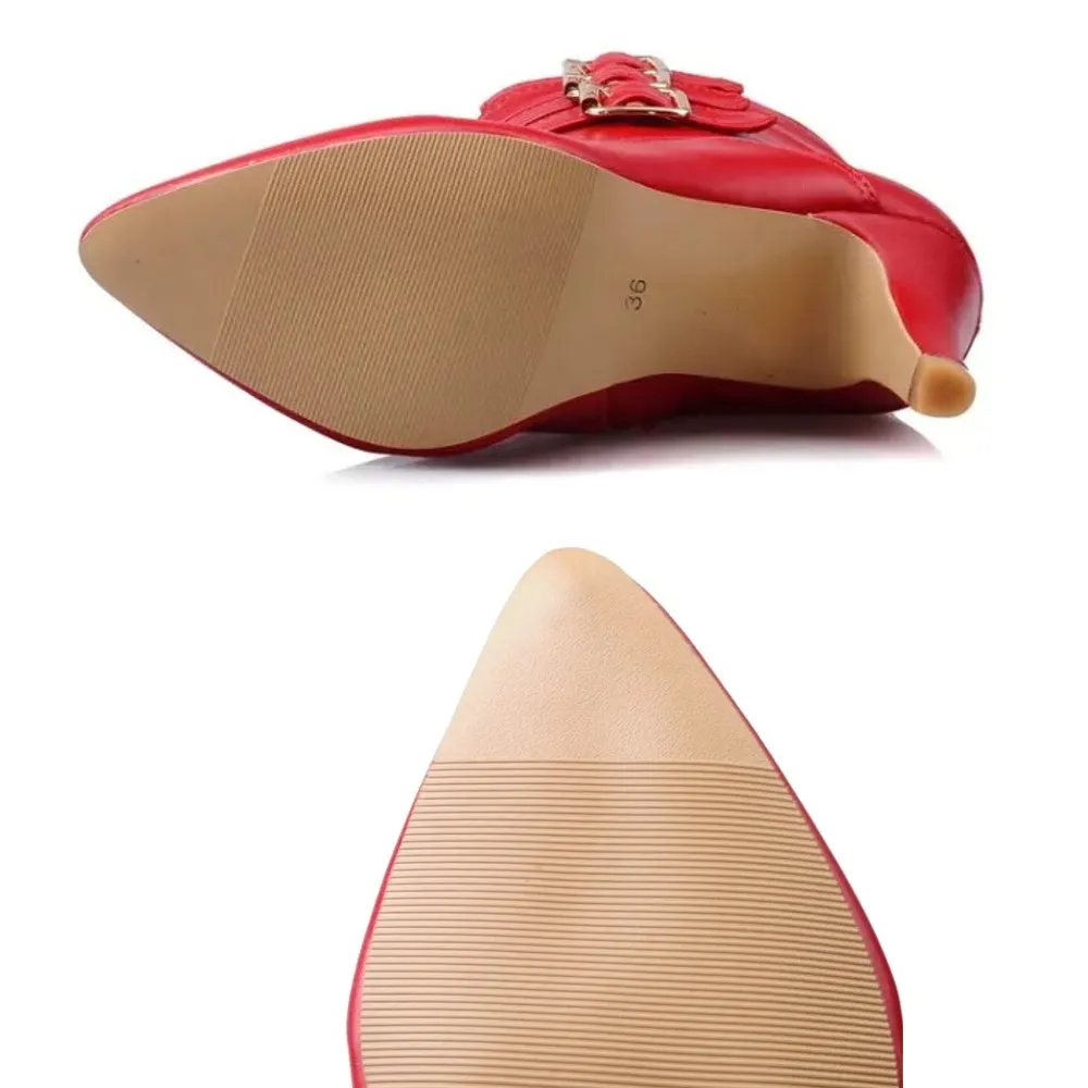 Women's Red Ankle Boots