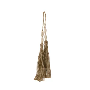 Wood Bead Swag w/Tassel