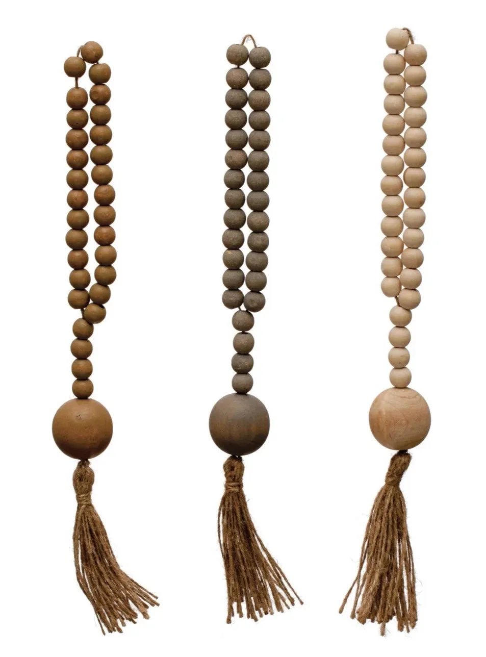 WOOD BEADS JUTE ROPE