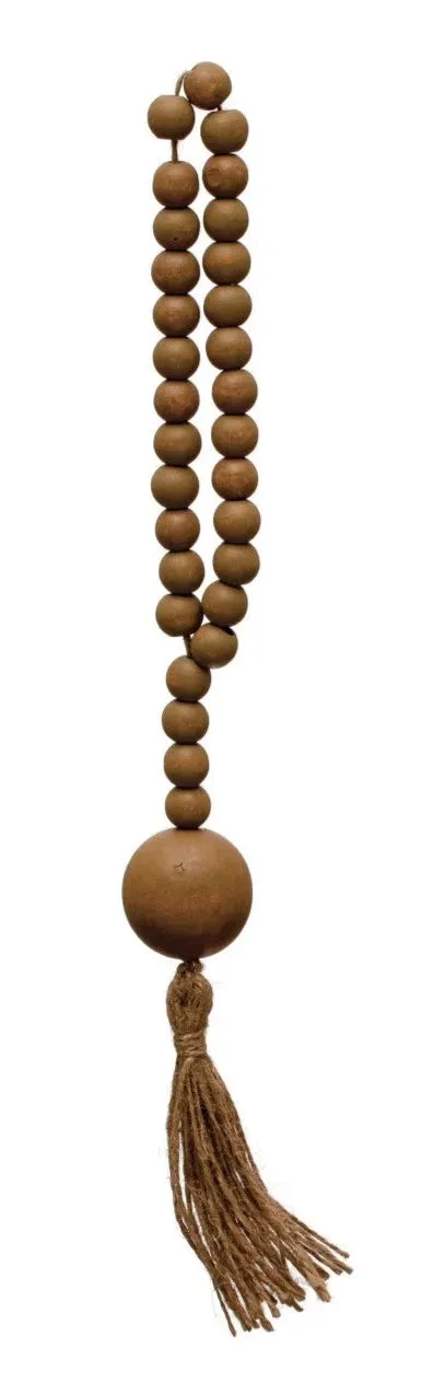 WOOD BEADS JUTE ROPE