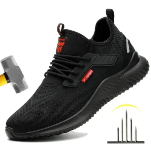 Work Sneakers Steel Toe Shoes for Men – Safety Shoes, Puncture-Proof Work Boots, Fashion Indestructible Footwear, Security