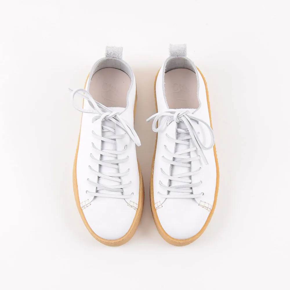 Yogi Ladies White Leather Rufus Shoes